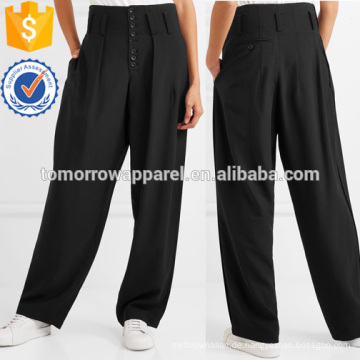 Stretch-Gabardine Wide-Bein-Hosen Herstellung Großhandel Mode Frauen Bekleidung (TA3003P)